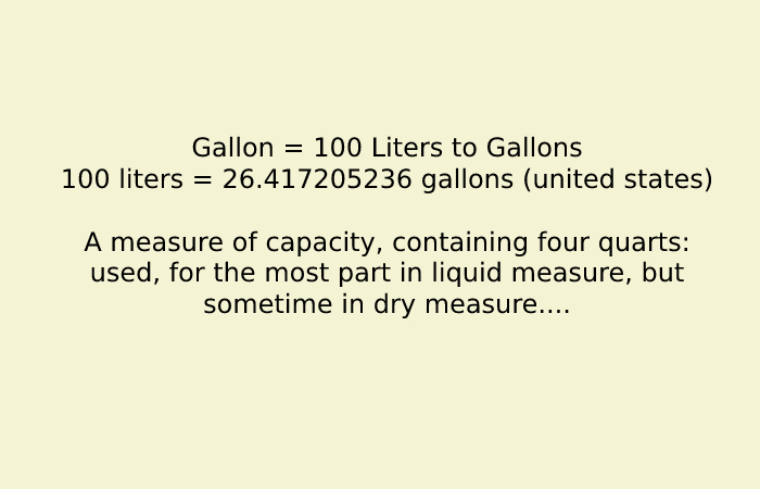 Definition Of Gallon