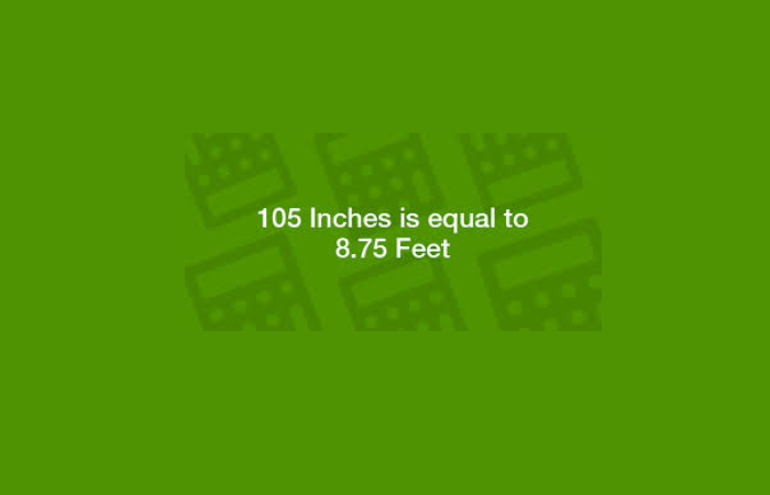 How to Convert 105 Inches to Feet_