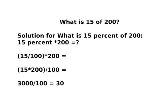 What is 15 of 200