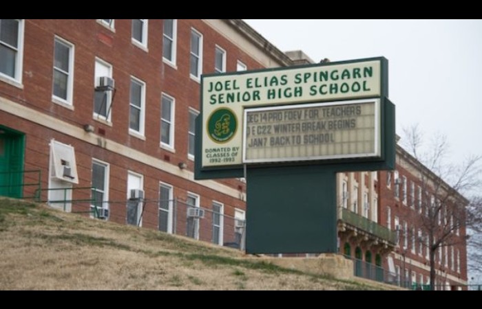 Why were the Secondary Schools in Spingarn Closed_