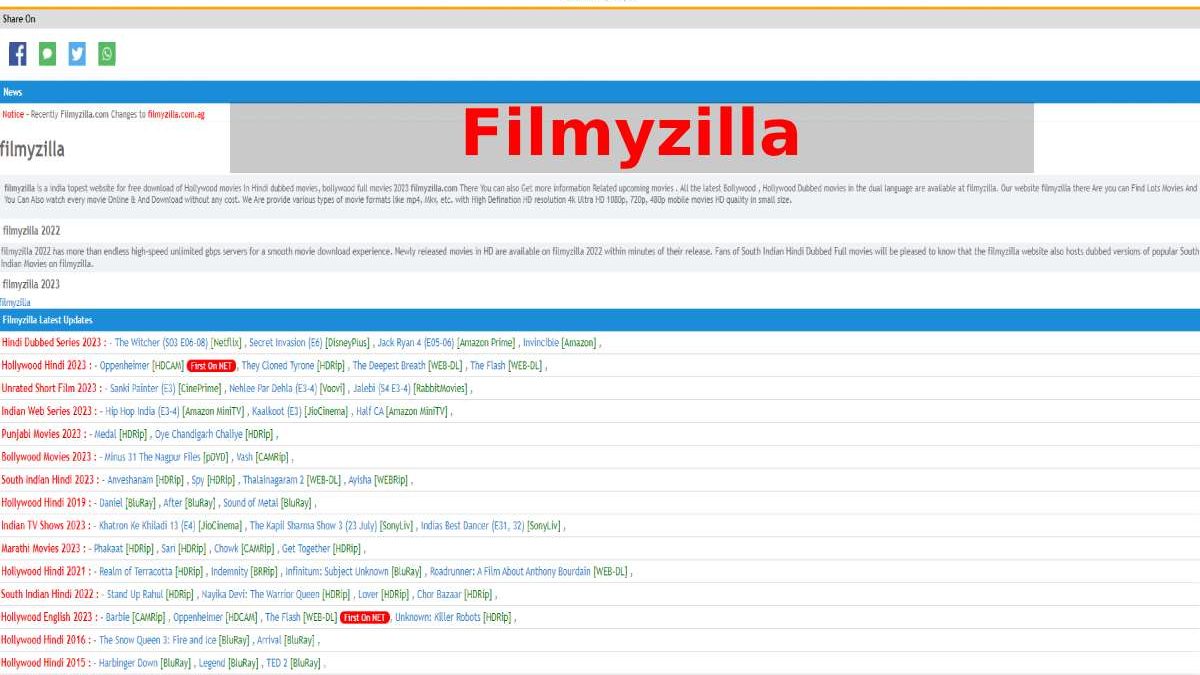 Filmyzilla – Bollywood, Hollywood, South Indian Hindi Dubbed Movies and Hindi Web Series